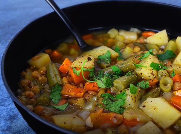 Instant Pot Vegan Lentil Soup - Step 3